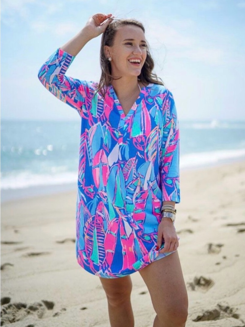 Lilly Pulitzer Ali Out to Sea Cotton Dress